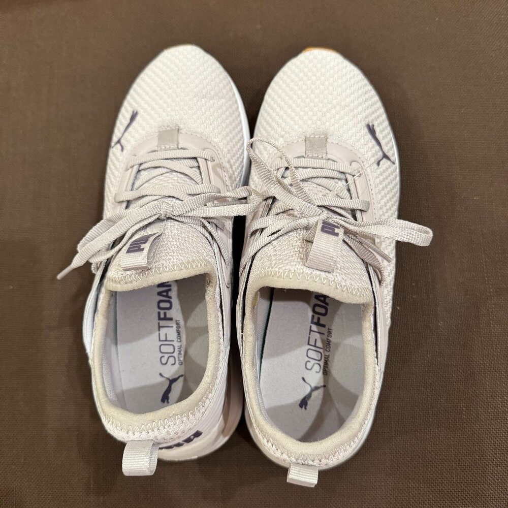 Puma Women's SoftFoam+ Lightweight Sneakers in Light Gray